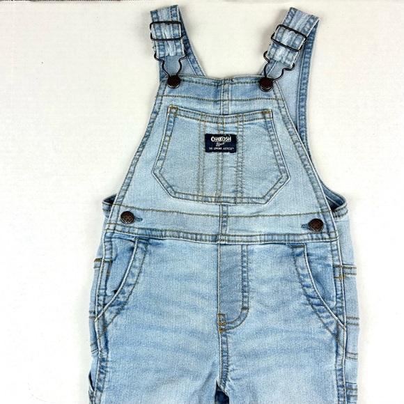 OshKosh B'gosh Light Wash Blue Jean Overalls - Picture 2 of 6
